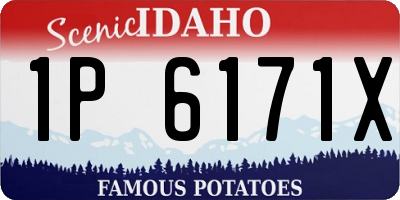 ID license plate 1P6171X
