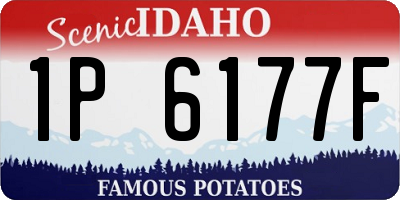 ID license plate 1P6177F