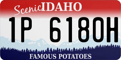 ID license plate 1P6180H