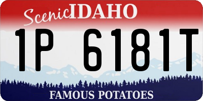 ID license plate 1P6181T