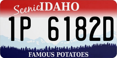 ID license plate 1P6182D