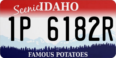 ID license plate 1P6182R