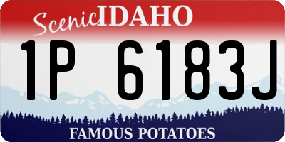 ID license plate 1P6183J