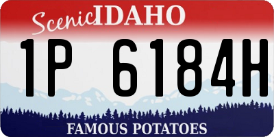 ID license plate 1P6184H