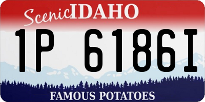 ID license plate 1P6186I