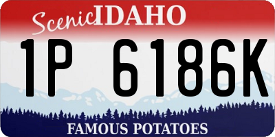 ID license plate 1P6186K