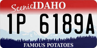 ID license plate 1P6189A