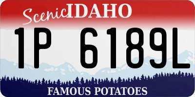 ID license plate 1P6189L