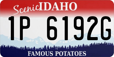 ID license plate 1P6192G