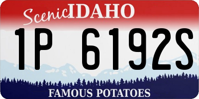 ID license plate 1P6192S
