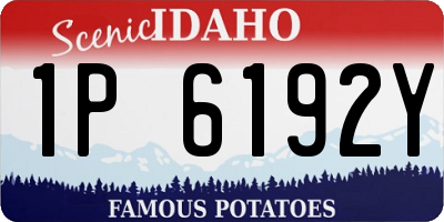 ID license plate 1P6192Y
