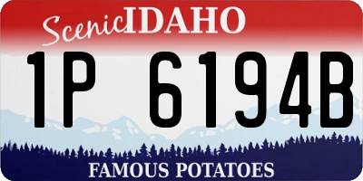 ID license plate 1P6194B