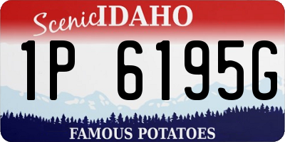 ID license plate 1P6195G