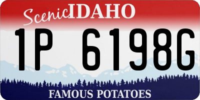 ID license plate 1P6198G