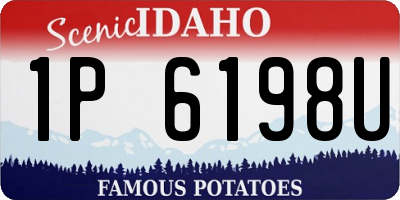 ID license plate 1P6198U