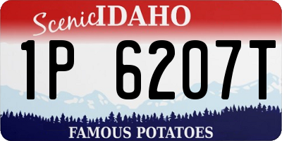 ID license plate 1P6207T