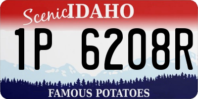 ID license plate 1P6208R