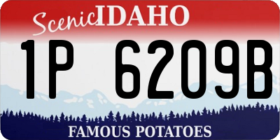 ID license plate 1P6209B