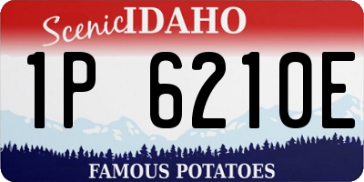 ID license plate 1P6210E