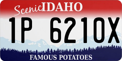 ID license plate 1P6210X