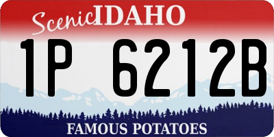 ID license plate 1P6212B