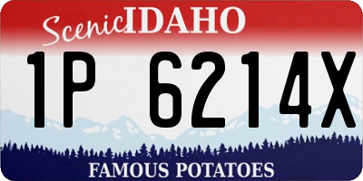 ID license plate 1P6214X