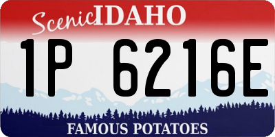 ID license plate 1P6216E