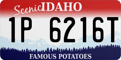 ID license plate 1P6216T