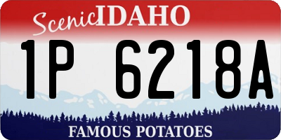 ID license plate 1P6218A