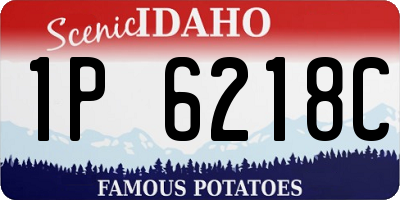 ID license plate 1P6218C