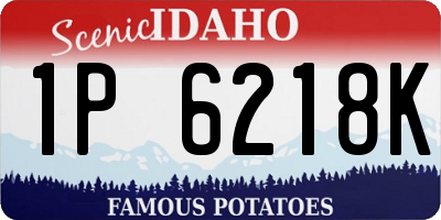 ID license plate 1P6218K