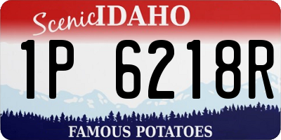 ID license plate 1P6218R