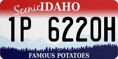ID license plate 1P6220H