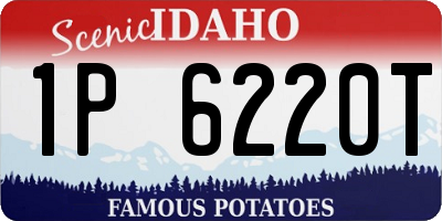 ID license plate 1P6220T