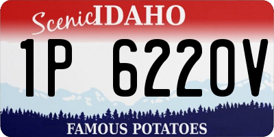 ID license plate 1P6220V