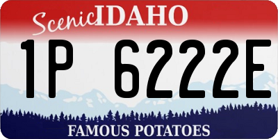 ID license plate 1P6222E