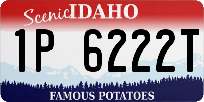 ID license plate 1P6222T