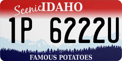 ID license plate 1P6222U