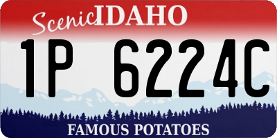 ID license plate 1P6224C