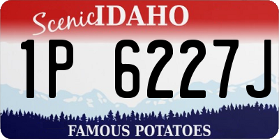ID license plate 1P6227J