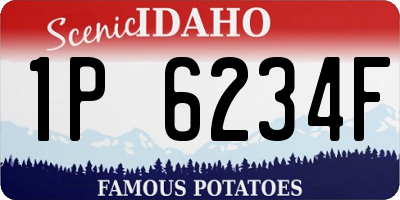 ID license plate 1P6234F
