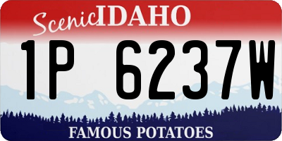 ID license plate 1P6237W