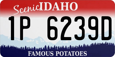 ID license plate 1P6239D