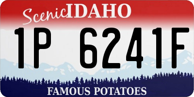 ID license plate 1P6241F