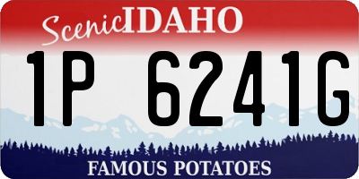 ID license plate 1P6241G