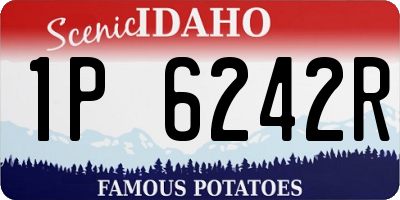 ID license plate 1P6242R
