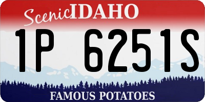 ID license plate 1P6251S