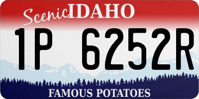 ID license plate 1P6252R
