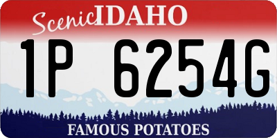 ID license plate 1P6254G