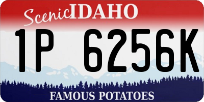ID license plate 1P6256K